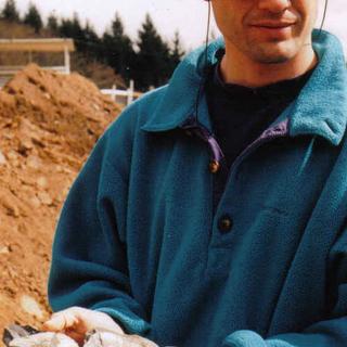 An ammonite fossil found during a field trip